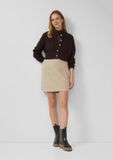 s.Oliver Rok Zandkleuren Regular Waist
