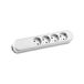 BACHMANN SMART stekkerdoos met 4 CEE7/3 stopcontacten, wit, zonder toevoerkabel