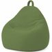 Bananair - Pouf poire - velours côtelé - Housse amovible - Adultes & Enfants - Vert - 120 x 100 cm
