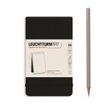 Leuchtturm AGENDABLACD schrijfblok & schrift A6 184 vel Zwart