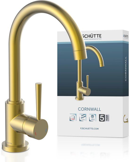 SCHÜTTE Cornwall Design Keukenkraan - Mengkraan - Mat Goud