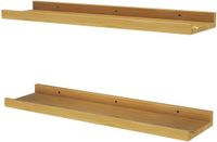 Vicco Linus Wandplank – 60 x 4 cm Set van 2 Natuurlijk hout