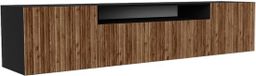 Margaret Hadas24 TV-kast Mio, woonwand, lowboard, tv-standaard, woonwand, woonkamer, tv-board, woonkamermeubels, televisie, highboard, TV-kast, tv-lowboard, 200 cm, 3 deuren, zwart, bruin