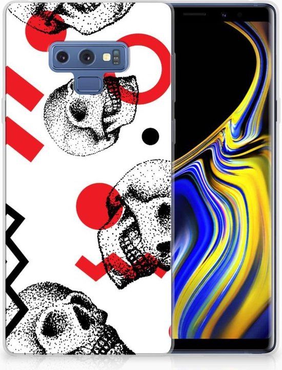 Samsung Galaxy Note 9 TPU Case - Skull Red Design