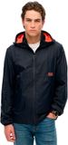 Superdry - Windbreakerjas met capuchon en logo - Heren - L - Eclipse Navy-Logo