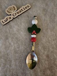 LuFa Creaties Theelepel Maretak RVS - 10 cm