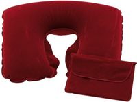 Merkloos / Sans marque Inspirion Gmbh Opblaasbaar nekkussen - Rood - PVC - 35 x 23 x 9 cm