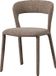 WOOOD Noble Eetkamerstoel - Polyester - Zand Melange - 76x51x56