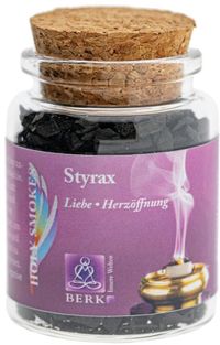 BERK Wierookhars Styrax in Glas