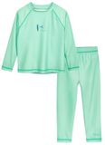 Playshoes Zweiteiler Lang Dermoprotector voor meisjes (1 stuk), Surfplank set met lange mouwen mint