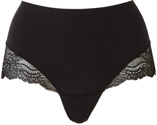 Spanx - Dames Undie-tectable Lace Hi-Hipster Zwart - L