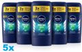 NIVEA MEN Fresh Kick Deodorant Stick 5 x 50ml