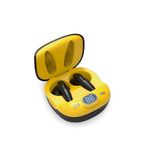 PRENDELUZ Draadloze gele hoofdtelefoon met laag stroomverbruik, Bluetooth, digitaal paneel