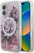 Guess iPhone 16 telefoonhoesje - Liquid Glitter Flower - MagSafe - Roze
