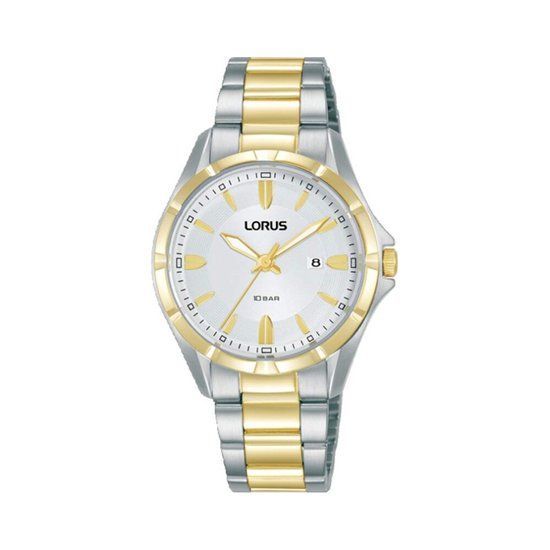 Lorus RJ252BX9 Dames Horloge - Zilverkleurig - Wit - Staal - 32 mm
