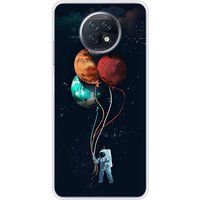 Cosmonaute aux ballons Bedrukt siliconen hoesje compatibel met Xiaomi Redmi Note 9T 5G