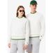 Lacoste Sweatshirt Coupe Classique Col Rond Uni Blanc