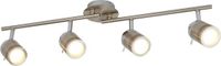 Searchlight RVS opbouwspot Samson 4-lichts