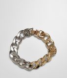 Urban Classics Heavy Two-Tone Armband S/M Goudkleurig/Zilverkleurig