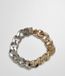 Urban Classics Heavy Two-Tone Armband S/M Goudkleurig/Zilverkleurig