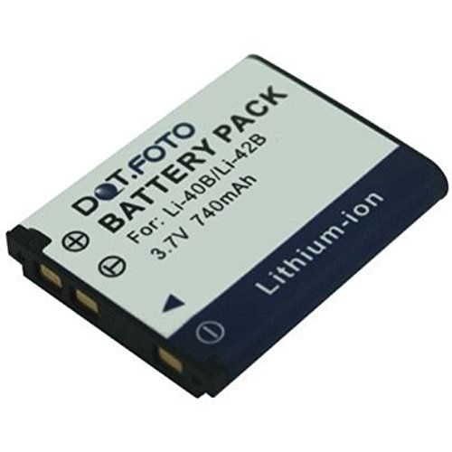 Dot.Foto LI-40B, LI-42B Premium 3.7v / 740mAh Oplaadbare Batterij voor Olympus