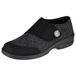 Berkemann Jarla Hoge pantoffels voor dames, Zwart Zwart Patch, 42 EU