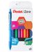 Pentel BX470/8 iZee balpen, intrekbaar, met metalen clip, 1 mm brede punt, 8 stuks