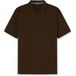 OLYMP Casual Regular Fit Polo shirt Korte mouw bruin