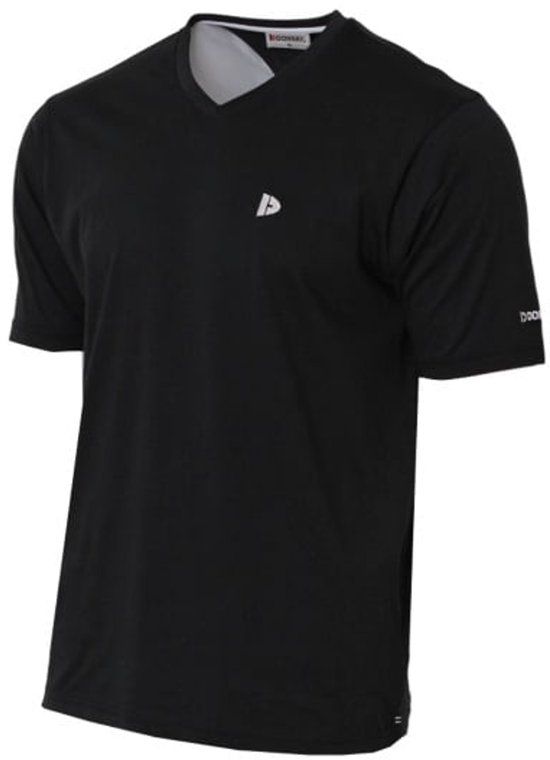 Donnay T-shirt (Berno) V-hals Heren Zwart XL