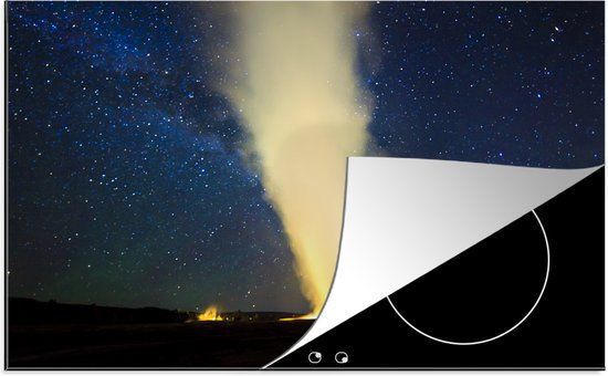 KitchenYeah® Inductie beschermer 77x51 cm - Geiser in Yellowstone National Park - Inductiebeschermer