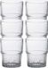 Duralex Koffie/Espresso Glazen Empilable - 6x stuks - Transparant - 160 ml
