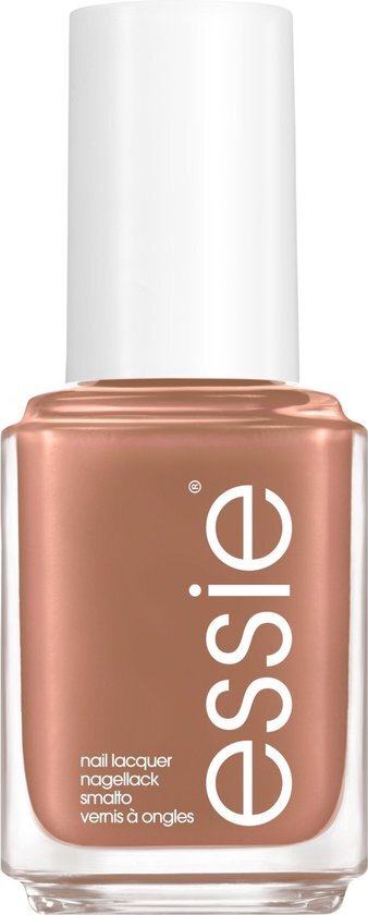 Essie spring 2021 - spring 2021 limited edition - 763 light as linen - bruine - parelmoer nagellak - 13,5 ml