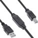InLine actieve USB-A - USB-B kabel | USB2.0 | 7,5 meter