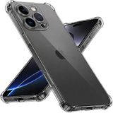 Techsuit Hoesje geschikt voor Apple iPhone 16 Pro Max - Shockproof Silicone Back Cover - Transparant