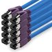 1aTTack.de CAT8 LAN-netwerkkabel 10x 1m 40Gbps 2000MHz - Blauw