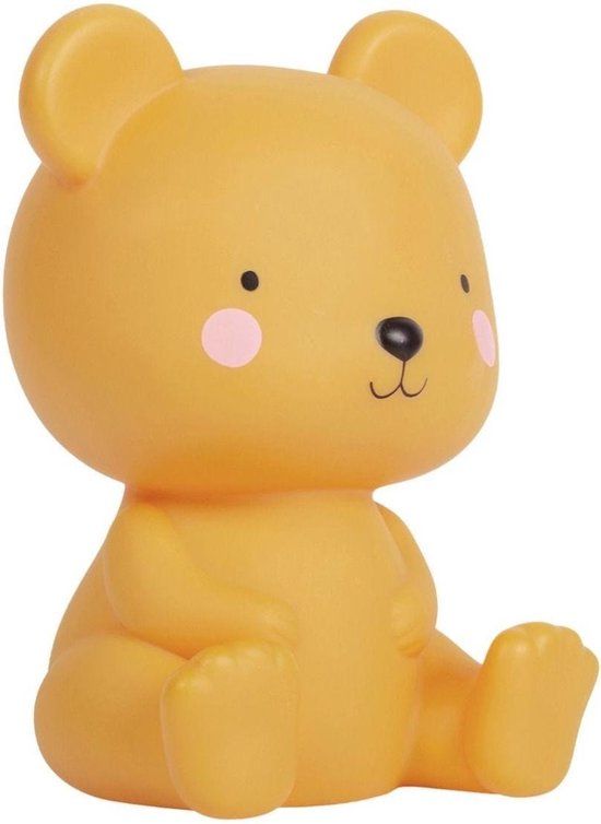 A Little Lovely Company Nachtlamp Beertje - Geel