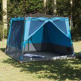 vidaXL Binnentent 6-persoons blauw taft