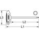 KS Tools 963.1576 BRONZEplus Binnenzeskant inbussleutel met T-greep, 8 mm