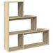 VidaXL Paravent / Boekenkast 123x29x123 cm Hout Eiken Sonoma