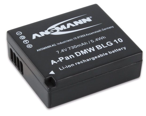Ansmann Camera Battery - 730mAh - Li-Ion - Black