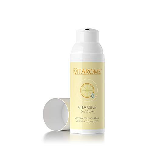 VITAROME Vitamine dagcrème met 24-uursbescherming tegen vroegtijdige huidveroudering en UV-schade, zonder parabenen, 50 ml