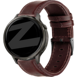 Bandz Bracelet en cuir classique pour Garmin Approach S40 (Brun foncé)
