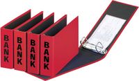 Pagna ringmap, (PCR) ft 14 x 25 cm, rood, glans uitvoering met zwarte belettering 10 stuks
