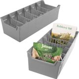 orion group Kruidenrek Grijs 30x13x8 cm 2 stuks
