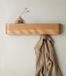 Sans marque Patère murale en bois | Design moderne avec crochets muraux dissimulés | Panneau en placage bois massif | Chêne (52,7 cm)