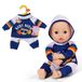 BABY born Navy joggingpak 43 cm met hoodie