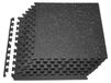Puzzle mat for fitness, 6 pieces, fitness mats, 610 x 610 x 14 mm, set of high-quality EVA foam mats, interlocking rubber tiles, protective flooring with grey dots, suitable for home gym, office