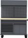 HBM Machines B.V. établi mobile 136 cm avec 7 tiroirs et armoire supérieure, gris