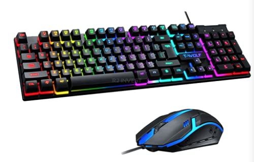 R2Invest TF200 Gaming Keyboard and Mouse Set - QWERTY - Wired