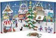 Eurographics Adventskalender Kerstmarkt Advent Calendar Christmas Town Fair 24×50 stukjes 12,5×12,5cm